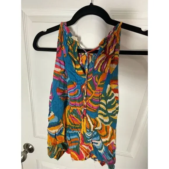 Christian Siriano women’s tank blouse size large colorful - Picture 2 of 6
